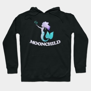 MoonChild Mermaid Zodiac Cancer symbol Hoodie